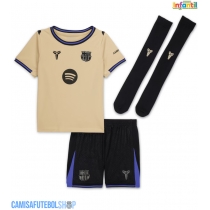 Camisa de time de futebol Barcelona Fermin Lopez #16 Replicas 2º Equipamento Infantil 2025-26 Manga Curta (+ Calças curtas)